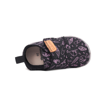 Papuci Hidrofobi pentru Gradinita/Afterschool Gray Wool [2]
