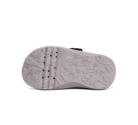Papuci Hidrofobi pentru Gradinita/Afterschool Gray Wool [6]