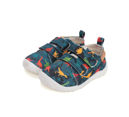 Papuci Hidrofobi pentru Gradinita/Afterschool Green Dino Cotton [5]