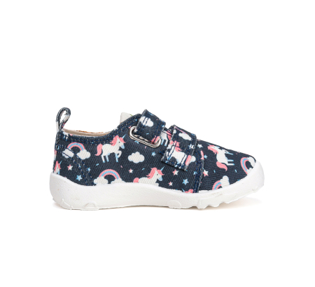 Papuci Hidrofobi pentru Gradinita/Afterschool Blue  Poney Cotton [2]