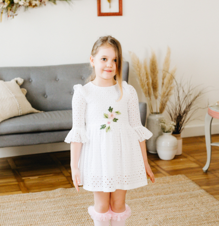 Imbracaminte casual - Rochie alba dantela