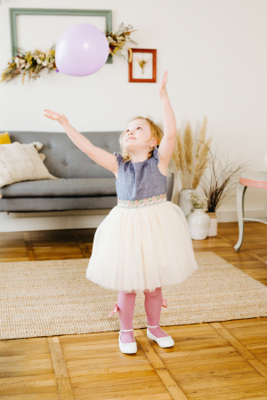 Rochie tulle crem [2]