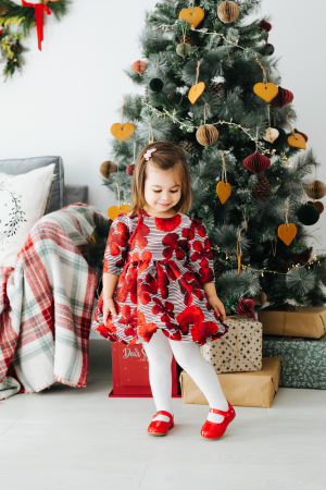 Rochie rosie craciun TinTin Shop [3]