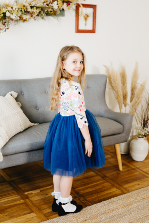 Rochie din in inflorat TinTin Shop [1]