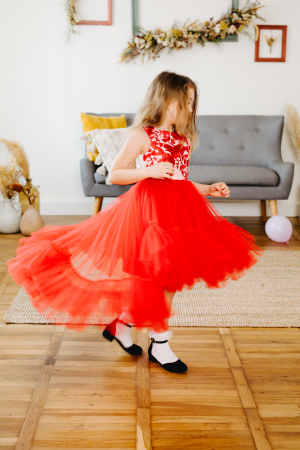 Rochie fete trena tulle [1]