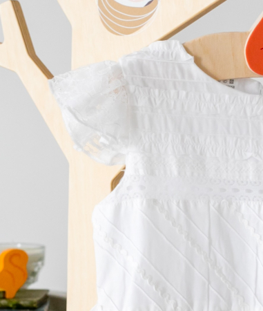 Rochie dantela alba TinTin Shop [1]