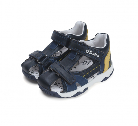 Sandale Baieti Naval/Yellows, Quick Dry, DD Step [6]