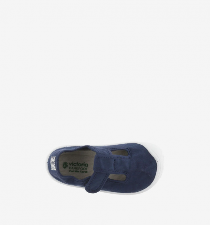 Sandale Barefoot Marino din Bumbac Organic, Victoria [2]