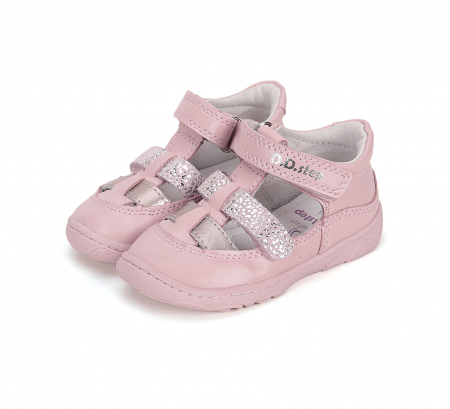 Sale Mai - Sandale Barefoot Sparkle Pink, DD Step
