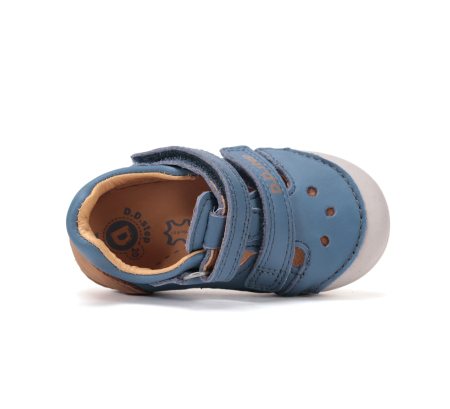 Sandale albastre din piele naturala pentru primii pasi H066-61530B [2]