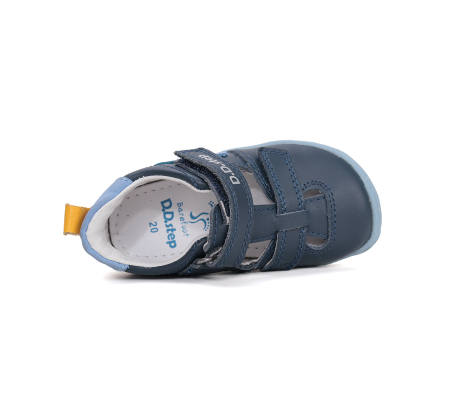 Sandale decupate barefoot DD Step primii pași piele naturală H077-61288 navi pentru baieti [3]