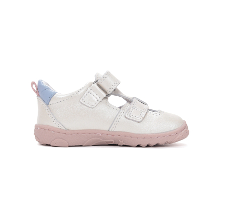Sandale decupate barefoot DD Step primii pași piele naturală H077-61288C roz baby pentru fetițe [2]