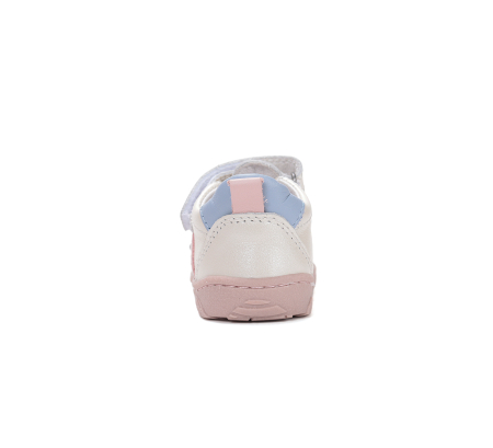 Sandale decupate barefoot DD Step primii pași piele naturală H077-61288C roz baby pentru fetițe [1]