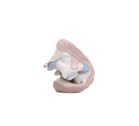 Sandale decupate barefoot DD Step primii pași piele naturală H077-61288C roz baby pentru fetițe [7]