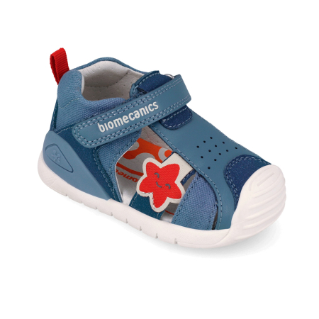 Sandale 262127-A631 din piele naturala, flexibile pentru baieti in culoarea crem [2]