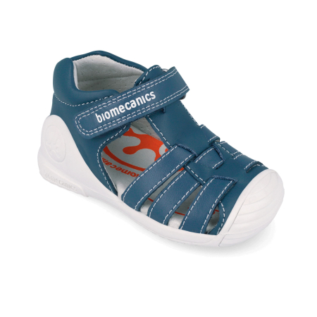 Sandale 262115-A556 din piele naturala, flexibile pentru baieti in culoarea crem [2]
