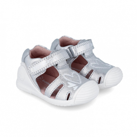 Sandale Copii Primii Pasi Biomecanics 242101-C Plata [0]