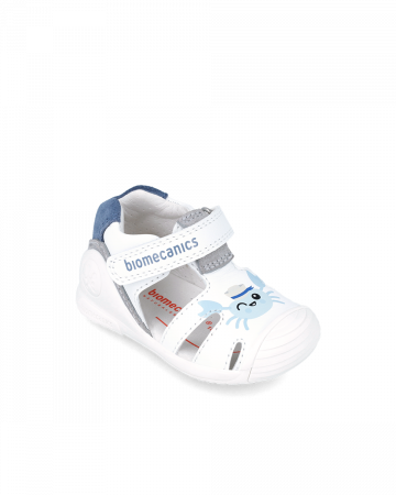 Sandale Copii Primii Pasi Biomecanics 242123-A Blanco [4]