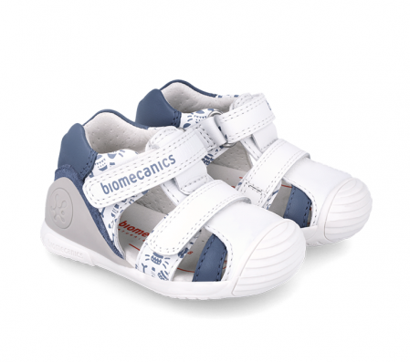 Sandale Copii Primii Pasi Biomecanics 242127-B Blanco [2]