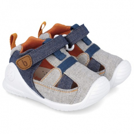 Sandale Copii Primii Pasi Biomecanics 242186-B Gris y Azul [5]