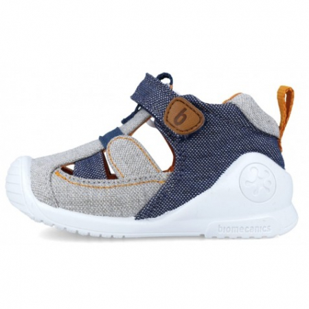 Sandale Copii Primii Pasi Biomecanics 242186-B Gris y Azul [4]