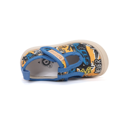 Sandale textile pentru baiat, albastre C100-61135A  DD Step [3]