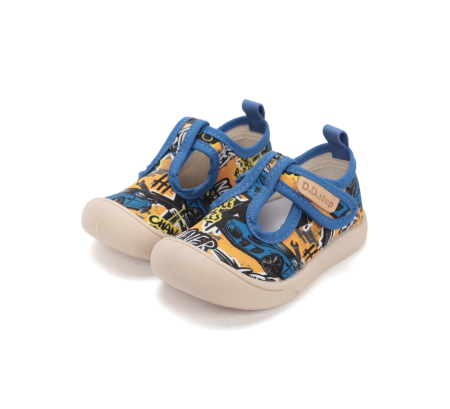 Sandale textile pentru baiat, albastre C100-61135A  DD Step [5]