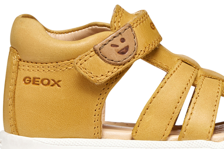 Sandale Geox primii pași piele naturală B Sandal Macchia B254VA 000CL C2003 galbene pentru baieti [8]