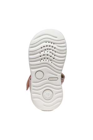 Sandale Geox primii pași piele naturală B Sandal Macchia Gir B654WA roz pentru fetițe [3]