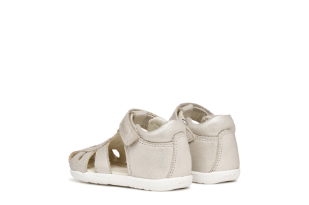 Sandale Geox primii pași piele naturală B Sandal Macchia Gir B654WA 0MAEW C0262  cremz pentru fetițe [2]