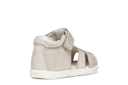 Sandale Geox primii pași piele naturală B Sandal Macchia Gir B654WA 0MAEW C0262  cremz pentru fetițe [5]