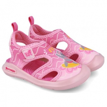 Sandale textile flexibile pentru plaja cu Bluey 262850-B032 pentru fete [4]