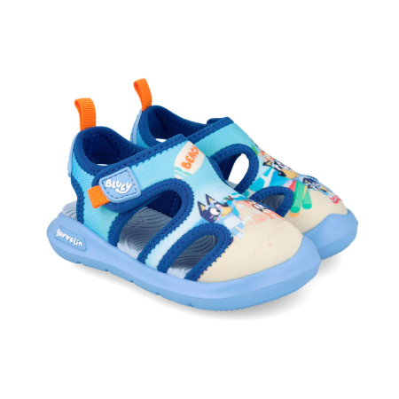 Incaltaminte Plaja - Sandale textile flexibile pentru plaja cu Bluey 262850-A008 pentru baieti