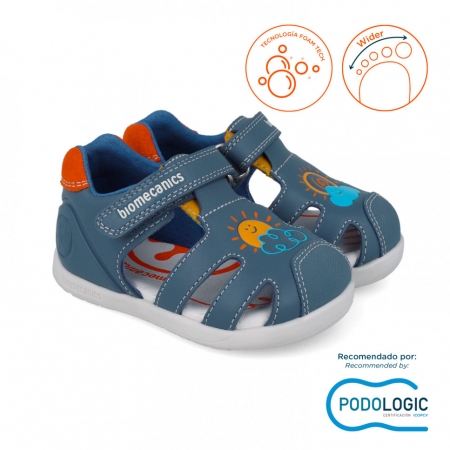 Sandale Primii Pasi Calapod Lat 252166-A183 Biomecanics Biogateo Wide [1]