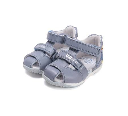 Sandale din piele naturala, flexibile pentru primii pasi G111-61581A  in culoarea albastru pentru baieti [6]
