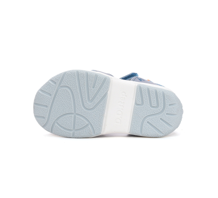 Sandale din piele naturala, flexibile pentru primii pasi G111-61581A  in culoarea albastru pentru baieti [5]