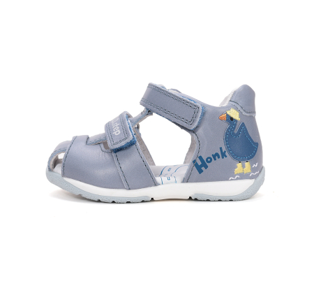 Branduri - Sandale din piele naturala, flexibile pentru primii pasi G111-61581A  in culoarea albastru pentru baieti