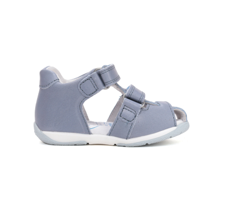 Sandale din piele naturala, flexibile pentru primii pasi G111-61581A  in culoarea albastru pentru baieti [3]