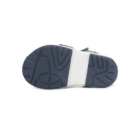 Sandale din piele naturala, flexibile pentru primii pasi G111-61581A  in culoarea albastru pentru baieti [5]