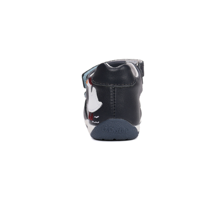 Sandale din piele naturala, flexibile pentru primii pasi G111-61581A  in culoarea albastru pentru baieti [2]