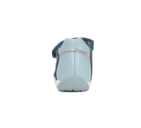 Sandale din piele naturala, flexibile pentru primii pasi G111-61179B in culoarea albastru pentru baieti [2]