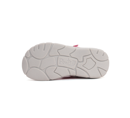 Sandale Supinate din piele naturala, pentru fete, roz, ajustare cu doua barete DA05-6-1925c DD Step Ponte [5]