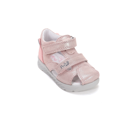 Sandale Supinate din piele naturala, pentru fete, gold, ajustare cu doua barete DA05-6-1256C DD Step Ponte [5]