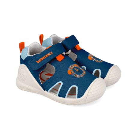 Încălțăminte copii - Sandale Textile Biomecanics 262185-A556 pentru baietii de culoare albastru