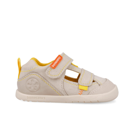 Sandale barefoot textile, inchise, bej, foarte flexibile 262191-C891 unisex Biomecanics [5]