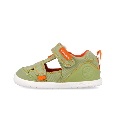 Sandale barefoot textile, inchise, verzi foarte flexibile 262191-B442 pentru fete Biomecanics [3]