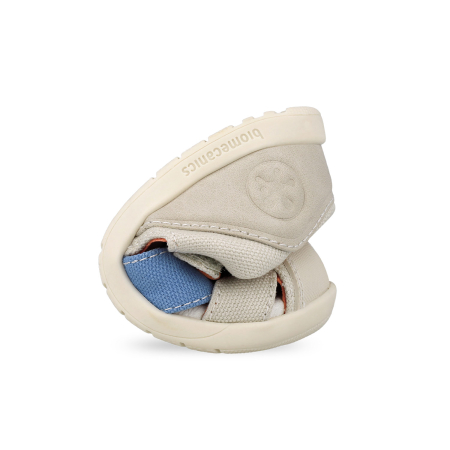 Sandale barefoot textile, inchise, bej, foarte flexibile 262198-B103 pentru baieti Biomecanics [5]