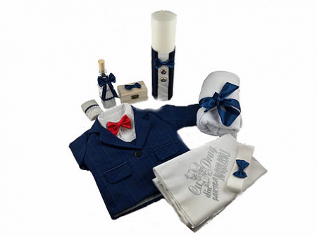 Set botez baieti Black and White [0]