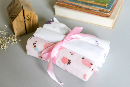 Set de 3 Scutece din Finet pentru Fete, TinTin Shop [0]