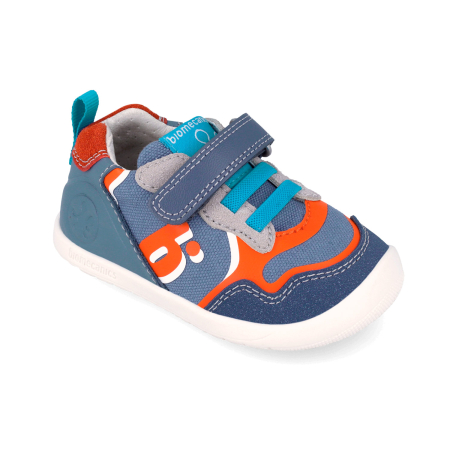 Sneaker Biomecanics Calapod Lat 262158-A556 in culoarea albastre, textile, jeans pentru baieti Barefoot, Biomecanics [2]